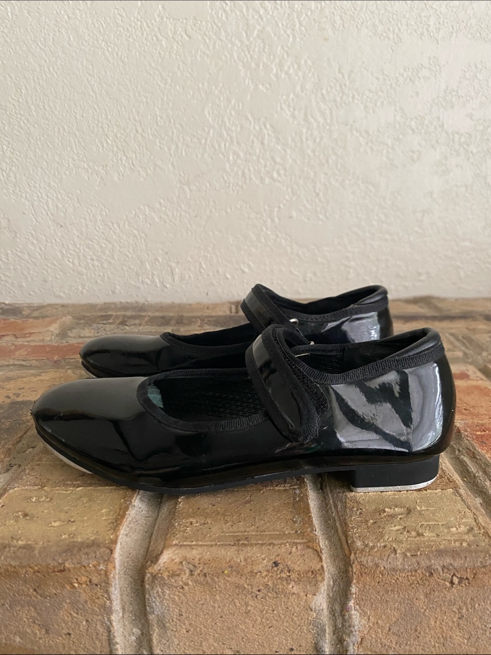 Freestyle Black Patent Mary Jane Tap Dance Shoes for Girls
